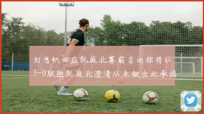 刘浩帆回应阮庭北赛前言论称将以3-0取胜阮庭北澄清从未做出此承诺