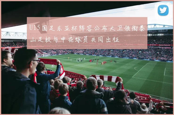 U15国足东亚杯阵容公布大卫领衔泰山足校与申花球员共同出征